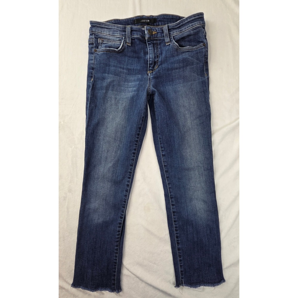 Joe's Jeans Women 28 Blue Skinny Raw‎ Hem Stretch Denim – Excellent